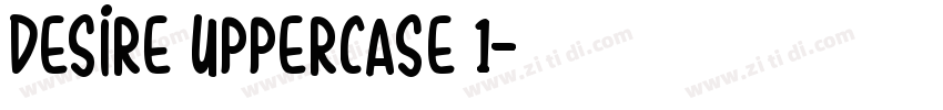 desire uppercase 1字体转换